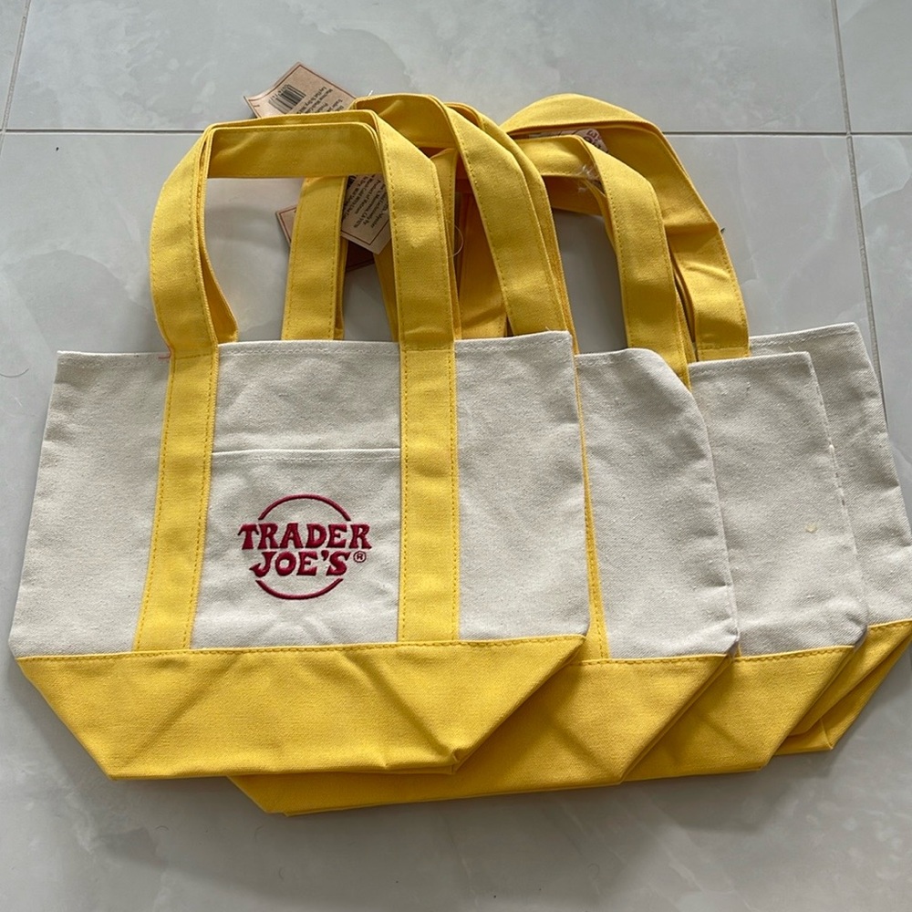 Trader joes Mini Canvas totes